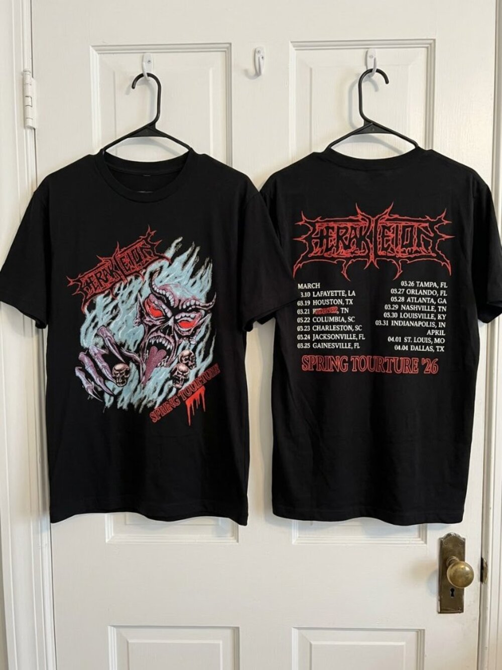 Herakleion Spring Torture 2026 Tour T-Shirt - Reprint